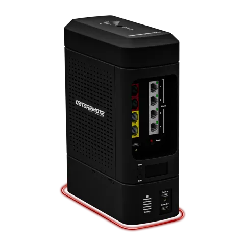 DataRemote 90X5 modular POTS IN A BOX and business gateway platform, angled view